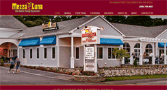 Desktop Screenshot of mezzalunarestaurant.com
